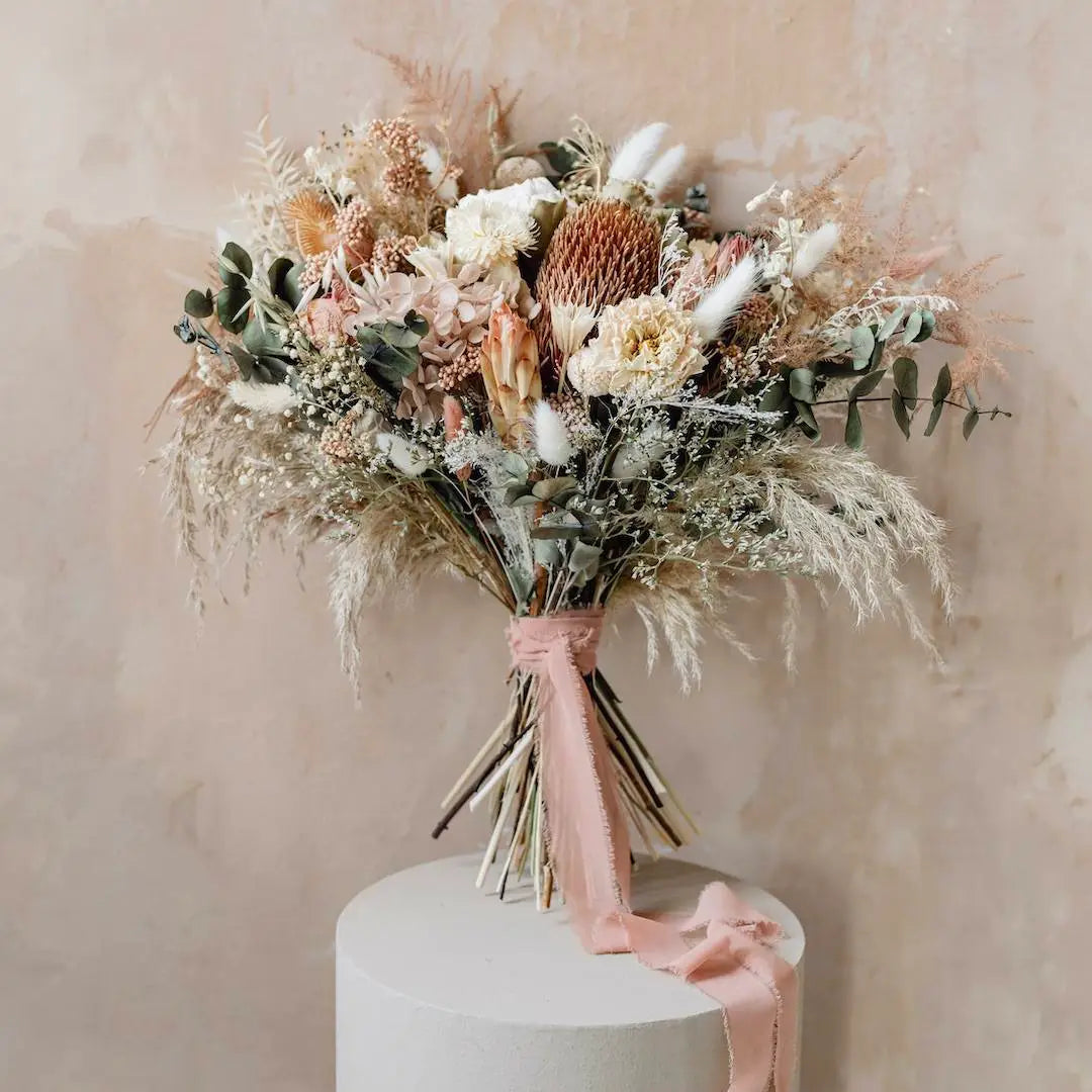 ADELI | Bohemian Dried Flower Wedding Bridal Bouquet