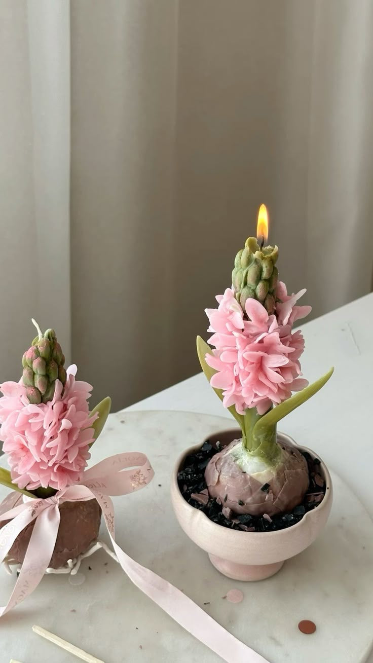 Handcrafted Beeswax Hyacinth Candle | Private Workshop - Advanced