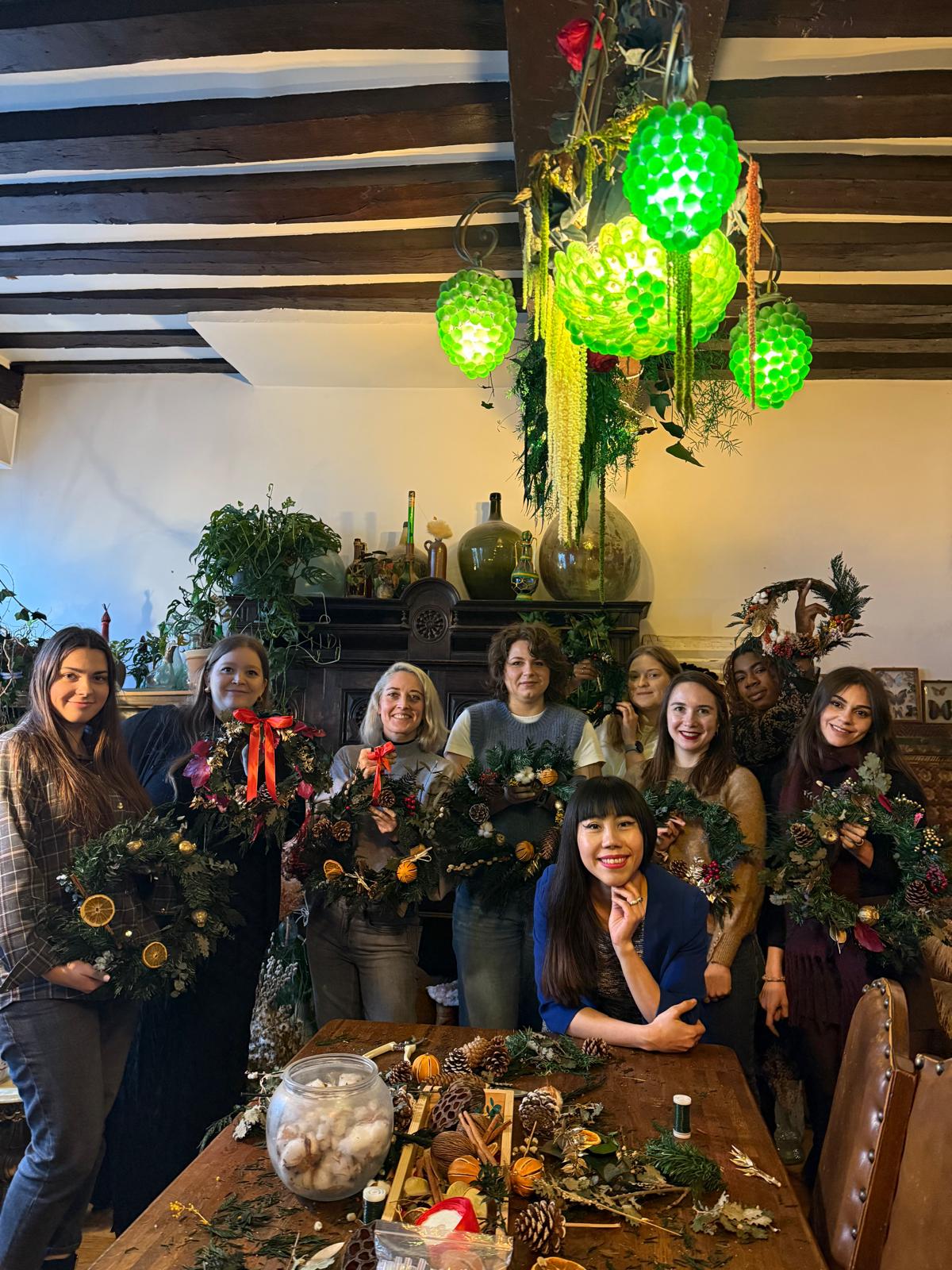 Create Your Dried Flower Christmas Wreath Workshop | Private