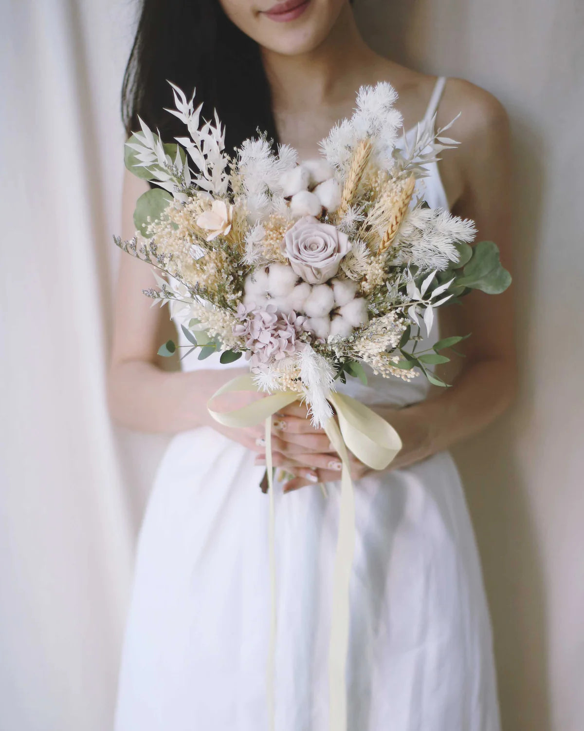 ETERNAL KHAKI | Bridal Preserved Flower Bouquet