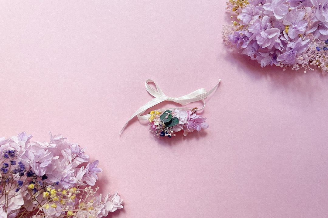 ATELIER SPÉCIAL MAMAN ET FILLE : COURONNE & POIGNET FLORAL