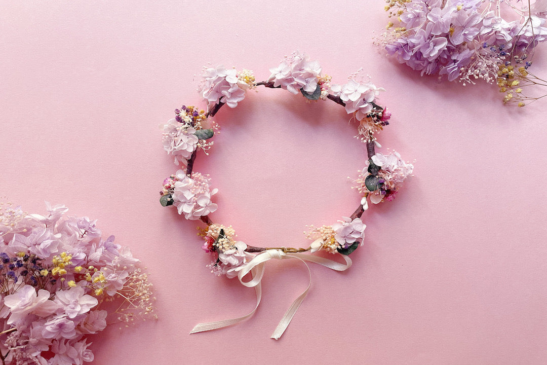 ATELIER SPÉCIAL MAMAN ET FILLE : COURONNE & POIGNET FLORAL
