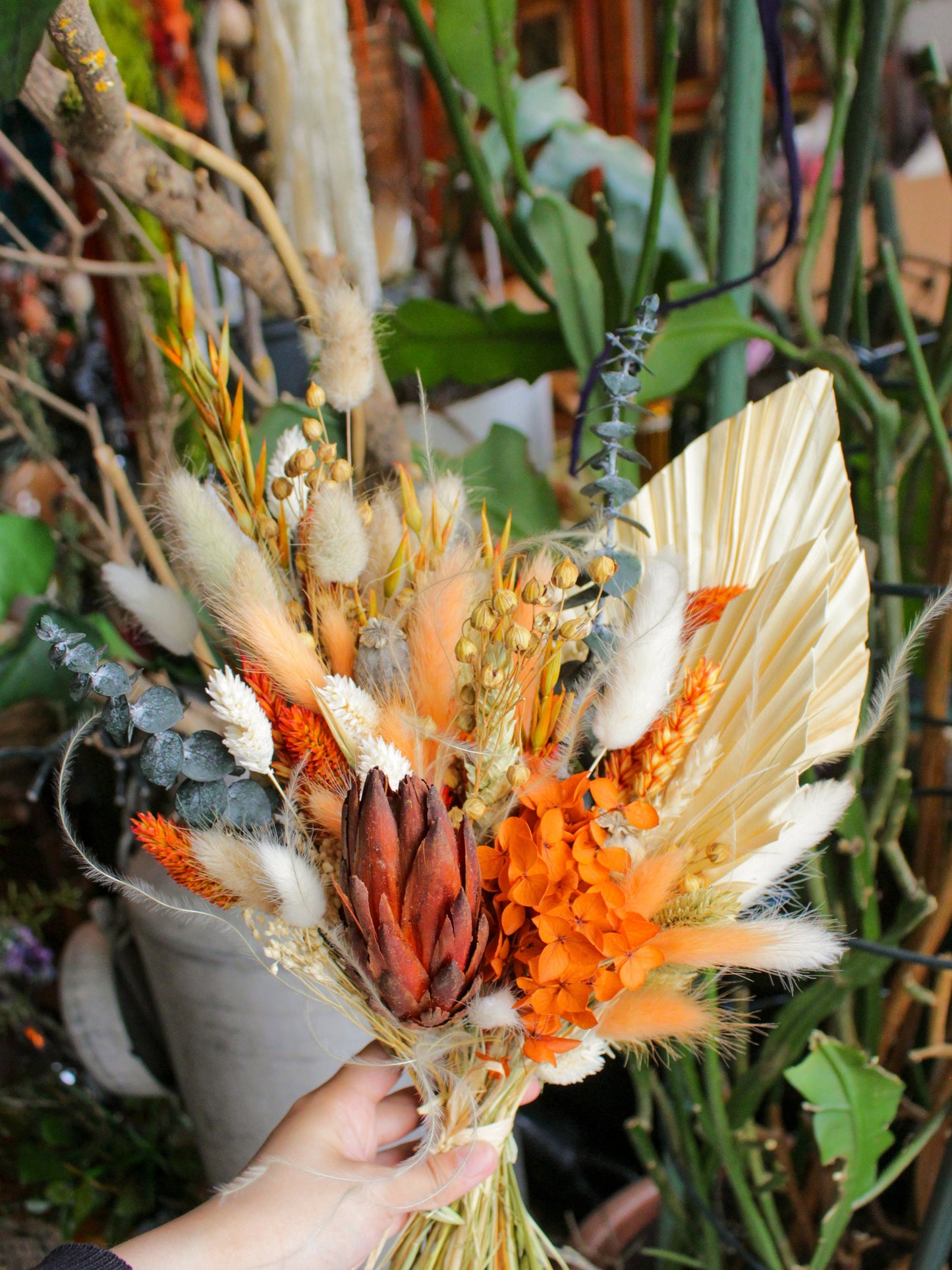 MAITAI Terrakotta-Orange-Hochzeitsblumenstrauß für Braut und Bräutigam, Blumenstrauß für die Hochzeit in der Farbe TERRAKOTTA