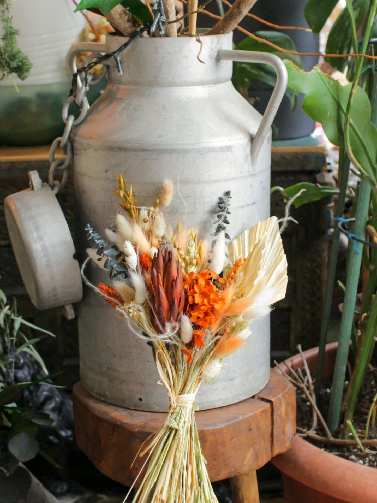 MAITAI Terrakotta-Orange-Hochzeitsblumenstrauß für Braut und Bräutigam, Blumenstrauß für die Hochzeit in der Farbe TERRAKOTTA