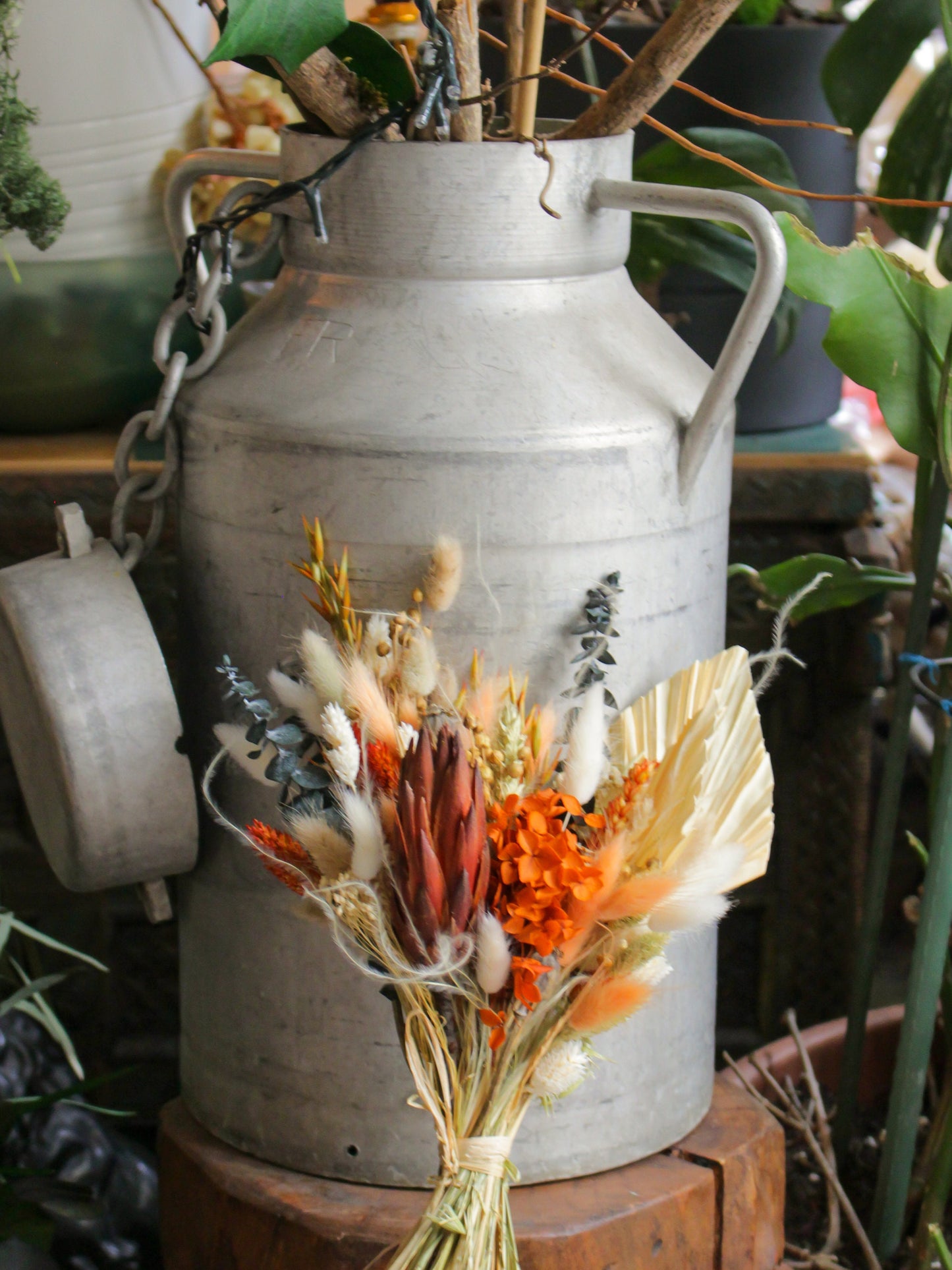 MAITAI Terrakotta-Orange-Hochzeitsblumenstrauß für Braut und Bräutigam, Blumenstrauß für die Hochzeit in der Farbe TERRAKOTTA