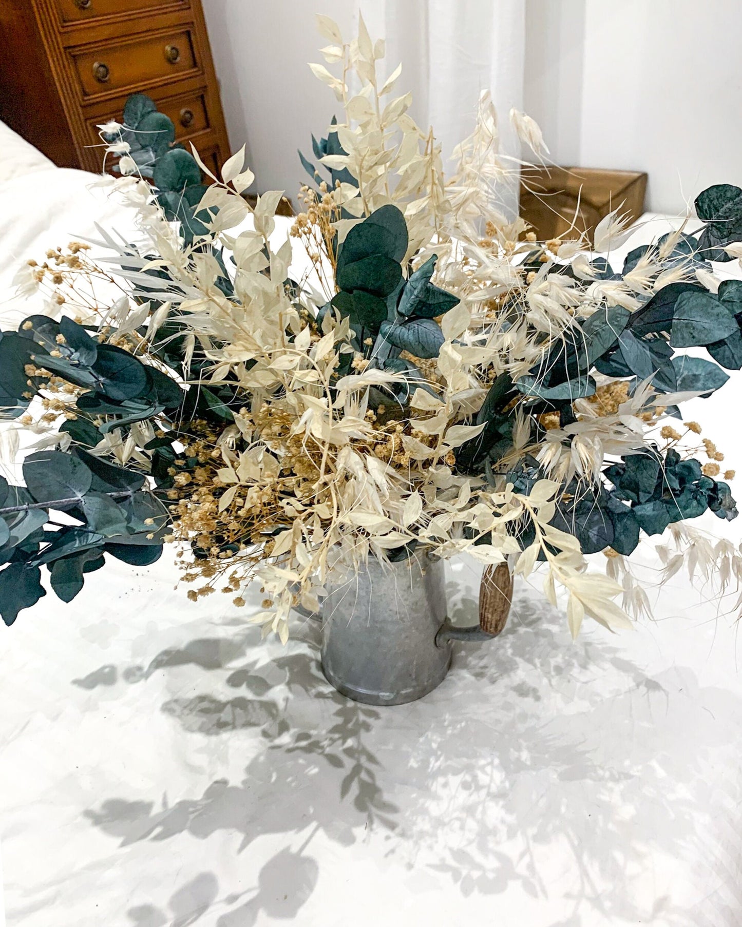 ANTONY bouquet stabilisé vert pour mariage, décoration maison