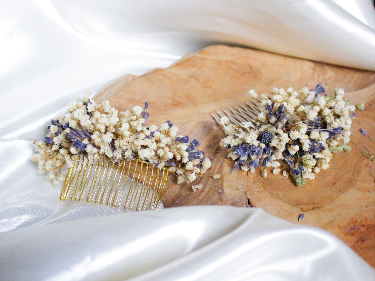 LAVENDER Hochzeitshaarkamm für die Braut, Peigne de mariee en Lavender couleur