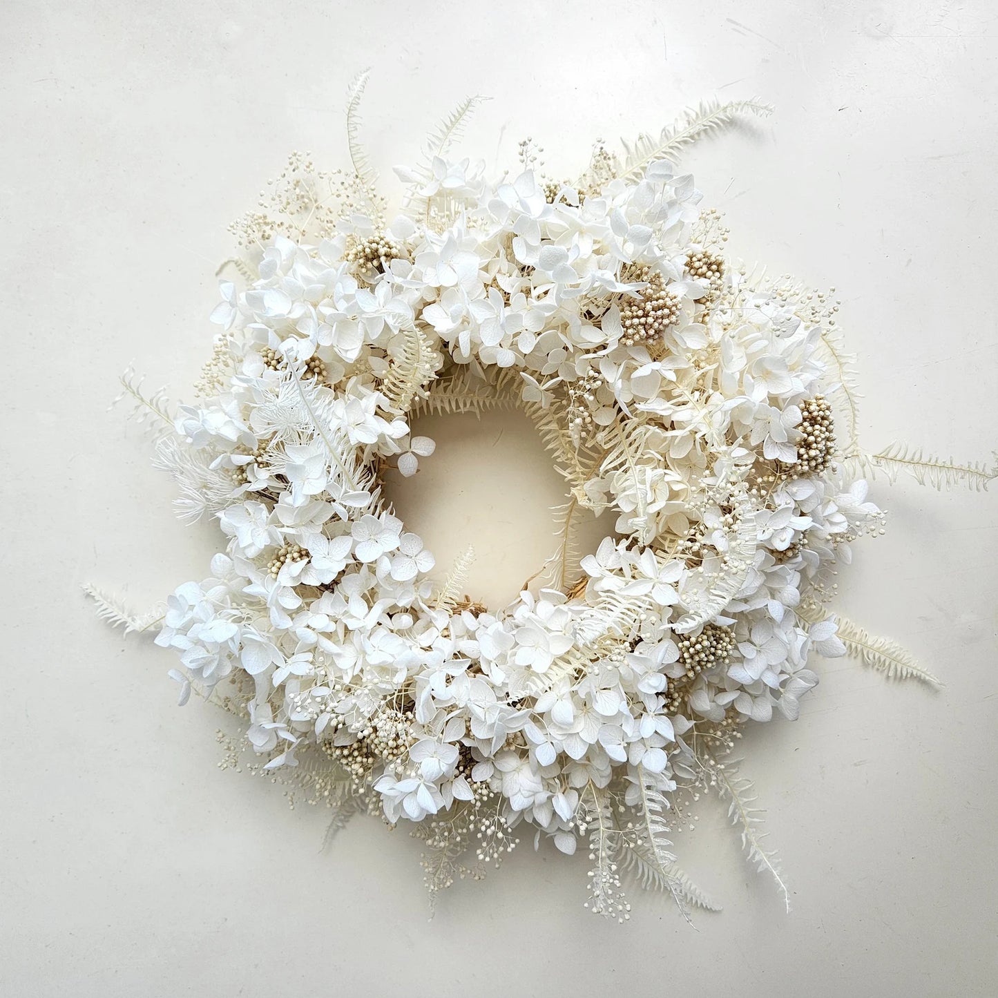 Ivory Dried Flower Wreath