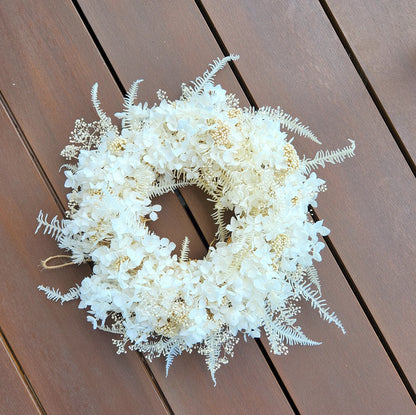 Ivory Dried Flower Wreath