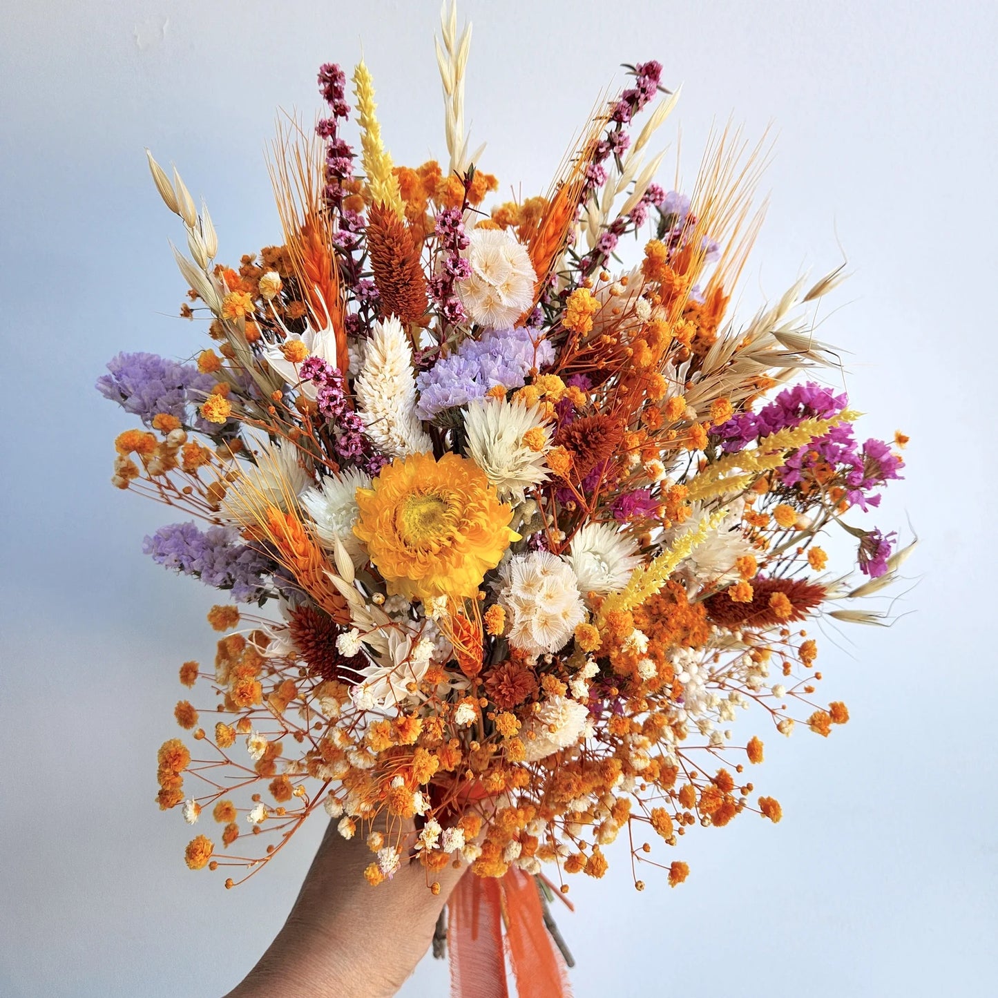 RUSTIC AUTUMN | Dried Flower Wedding Bouquet