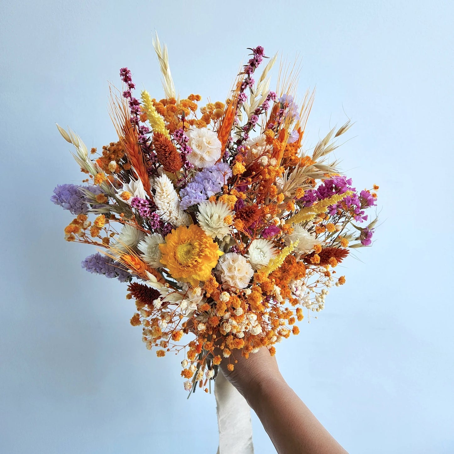 RUSTIC AUTUMN | Dried Flower Wedding Bouquet