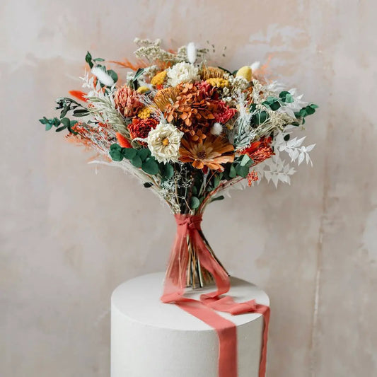 HARA | Bohemian Dried Flower Wedding Bridal Bouquet