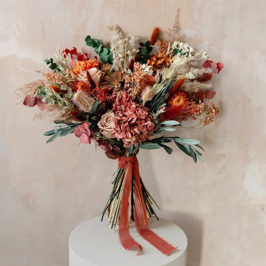 HARAN | Bohemian Dried Flower Wedding Bridal Bouquet