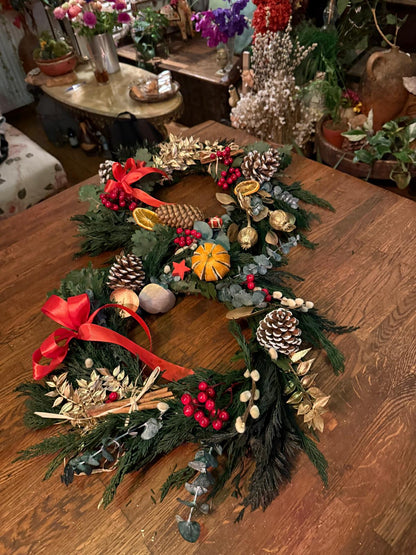Create Your Dried Flower Christmas Wreath Workshop | Private