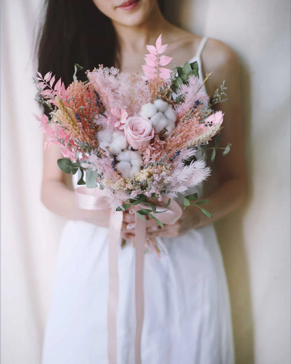 Bouquet de mariée Rose éternelle