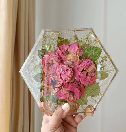 Bouquet de mariée sous résine — réservation