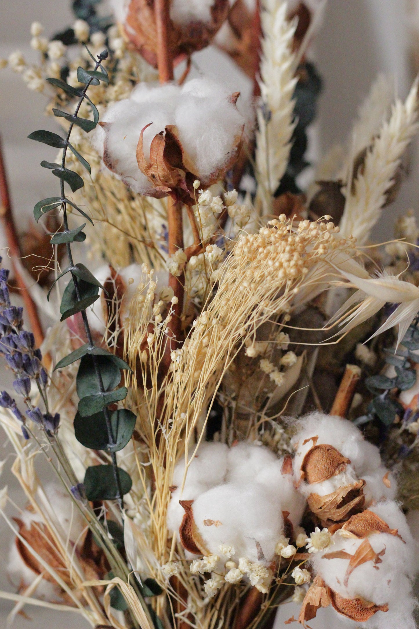 Hochzeitsblumenstrauß aus Baumwolle für Braut und Bräutigam, Baumwollblumenstrauß zur Hochzeit