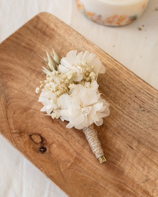 MIMI Hochzeits-Boutonniere/Knopfloch für Braut und Bräutigam